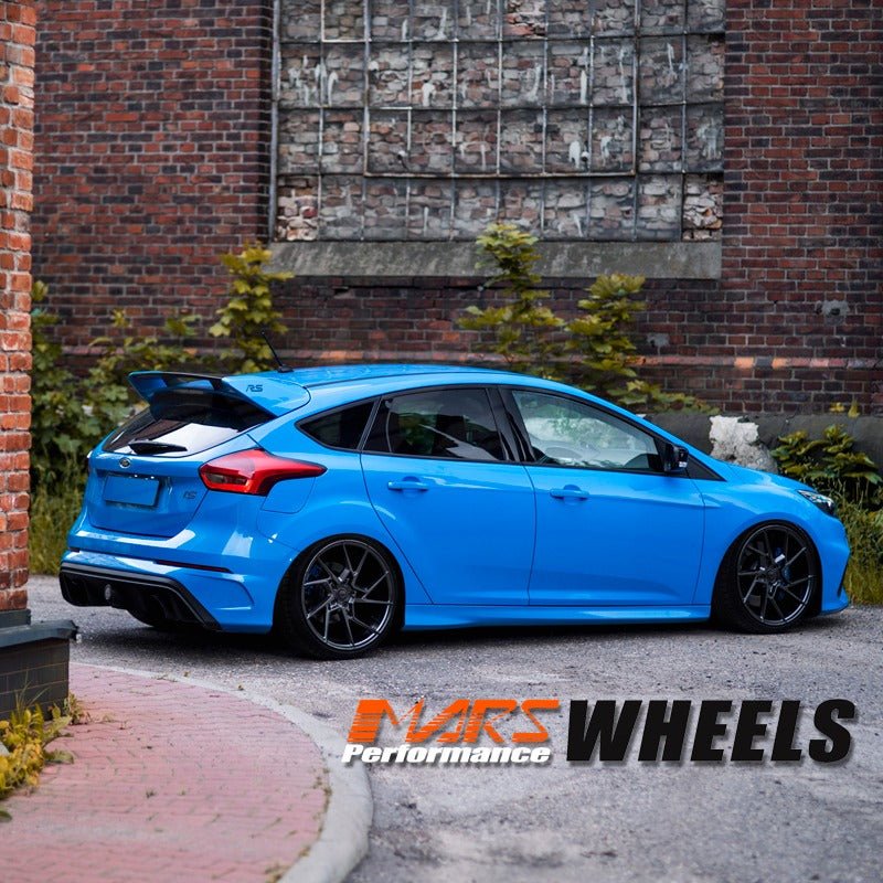 MARS MP - T4 Hyper Black 19 Inch Twist Spork Concave Alloy Wheels Rims - Mars Performance