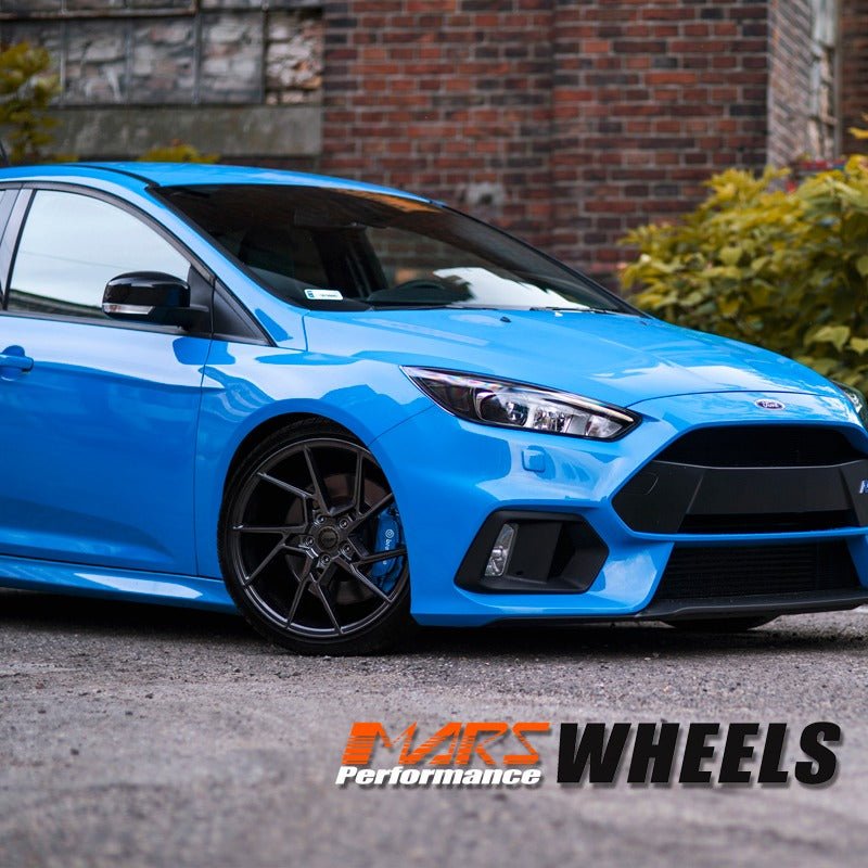 MARS MP - T4 Hyper Black 19 Inch Twist Spork Concave Alloy Wheels Rims - Mars Performance
