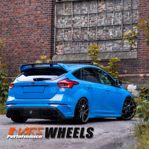 MARS MP - T4 Hyper Black 19 Inch Twist Spork Concave Alloy Wheels Rims - Mars Performance