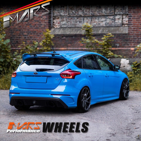 MARS MP - T4 Hyper Black 19 Inch Twist Spork Concave Alloy Wheels Rims - Mars Performance