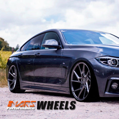 MARS MP - T4 Hyper Black 19 Inch Twist Spork Concave Alloy Wheels Rims 5x114.3 - Mars Performance