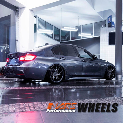 MARS MP - T4 Hyper Black 19 Inch Twist Spork Concave Alloy Wheels Rims 5x114.3 - Mars Performance