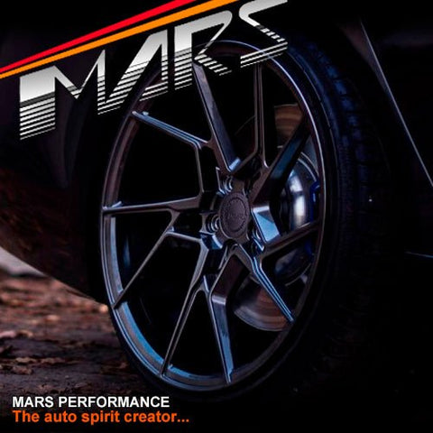 MARS MP - T4 Hyper Black 19 Inch Twist Spork Concave Alloy Wheels Rims 5x120 - Mars Performance