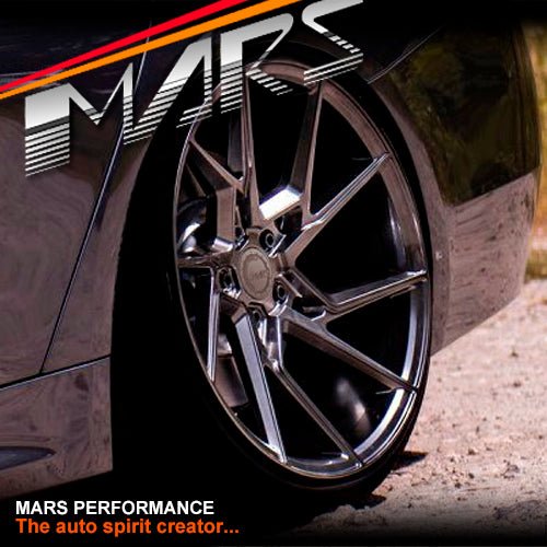 MARS MP - T4 Hyper Black 19 Inch Twist Spork Concave Alloy Wheels Rims 5x120 - Mars Performance