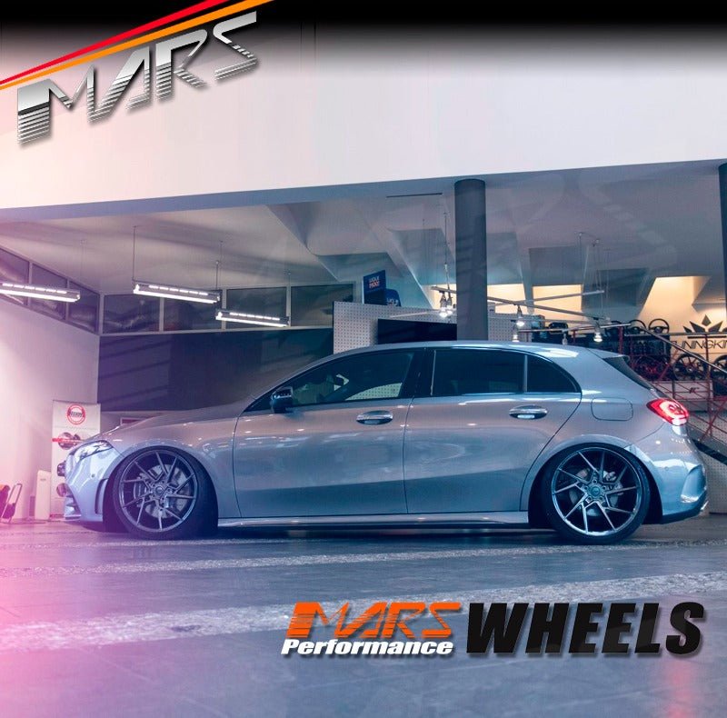 MARS MP - T4 Hyper Black 19 Inch Twist Spork Concave Alloy Wheels Rims - Mars Performance