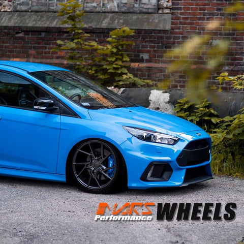 MARS MP - T4 Hyper Black 19 Inch Twist Spork Concave Alloy Wheels Rims - Mars Performance