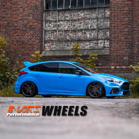 MARS MP - T4 Hyper Black 19 Inch Twist Spork Concave Alloy Wheels Rims - Mars Performance