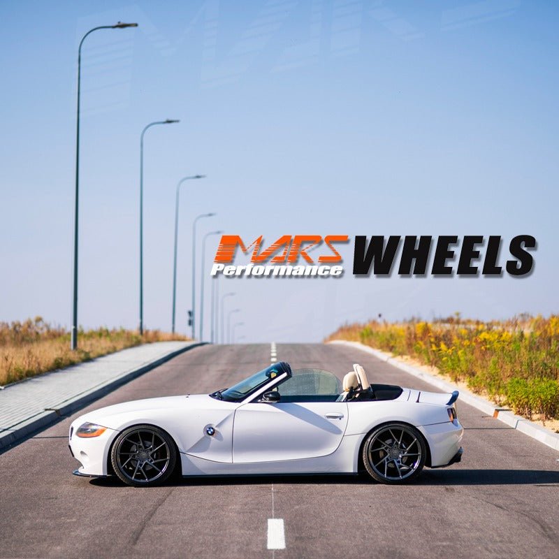 MARS MP - T4 Hyper Black 19 Inch Twist Spork Concave Alloy Wheels Rims - Mars Performance