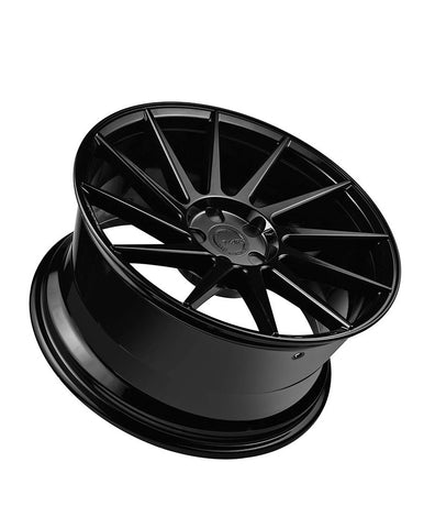 MARS MP - TW Gloss Black 4x 19 Inch Twist Concave Stag Alloy Wheels Rims 5x112 - Mars Performance