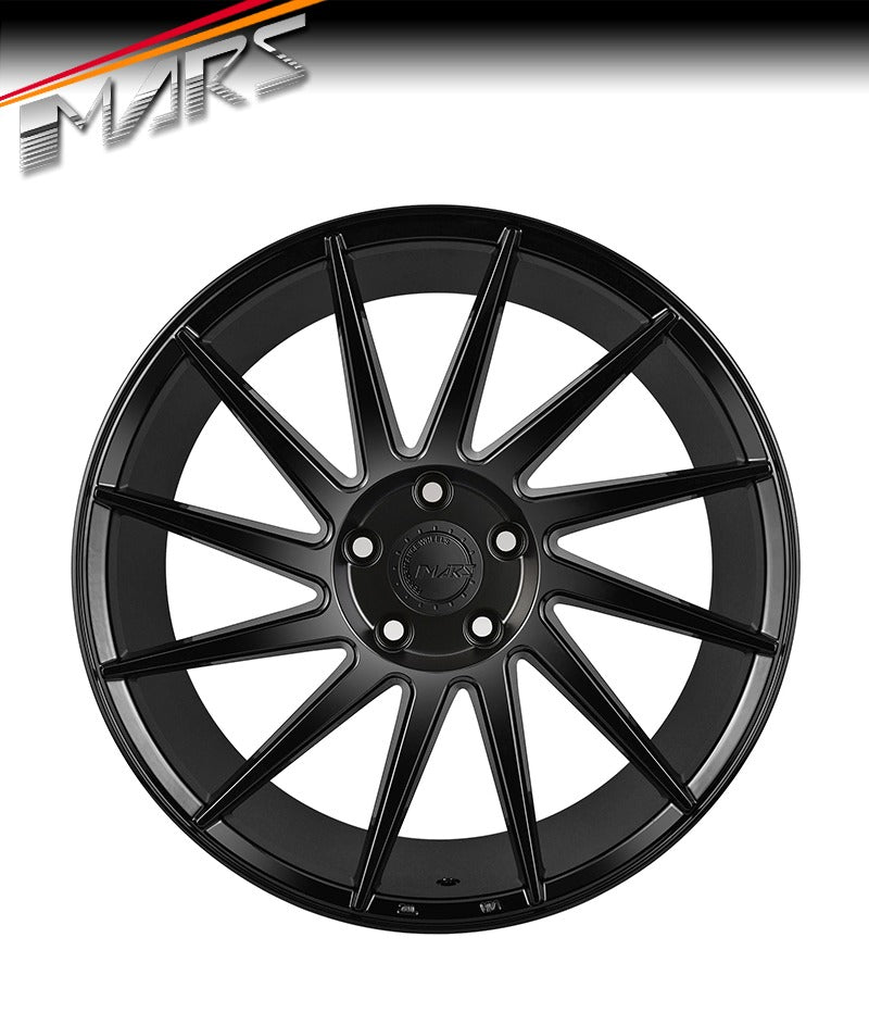 MARS MP - TW Gloss Black 4x 19 Inch Twist Concave Stag Alloy Wheels Rims 5x120 - Mars Performance