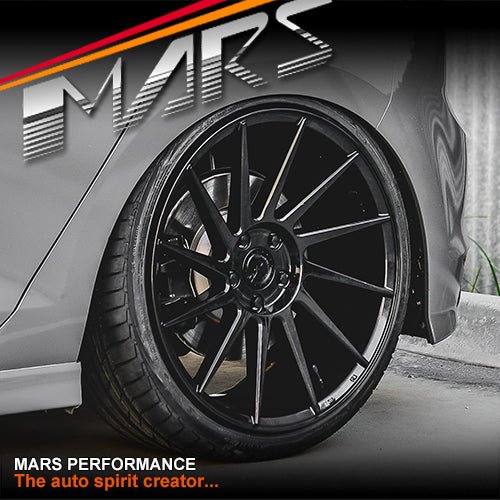 MARS MP - TW Gloss Black 4x 19 Inch Twist Concave Stag Alloy Wheels Rims 5x120 - Mars Performance
