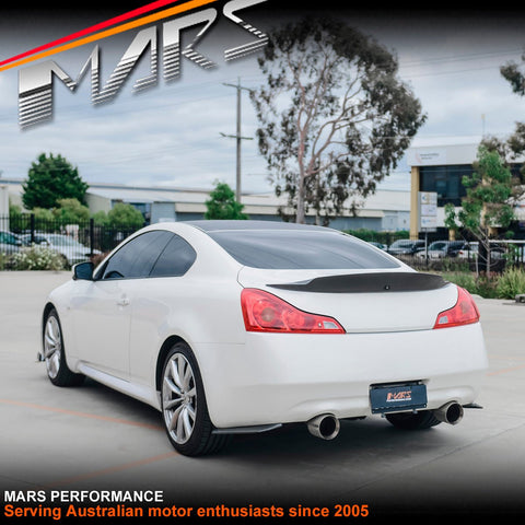 MARS Performance Carbon Fibre Rear Trunk Lip Spoiler Wing for Infiniti G37 & 370GT Coupe - Mars Performance