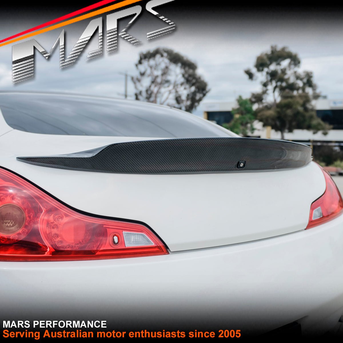 MARS Performance Carbon Fibre Rear Trunk Lip Spoiler Wing for Infiniti G37 & 370GT Coupe - Mars Performance