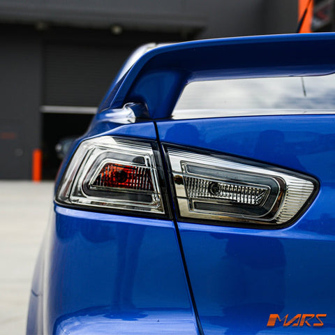 Mars Performance Full Smoked 3D LED Tail lights for Mitsubishi Lancer CJ CF & EVO X Sedan 2007 - 2018 - Mars Performance