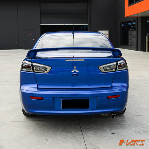 Mars Performance Full Smoked 3D LED Tail lights for Mitsubishi Lancer CJ CF & EVO X Sedan 2007 - 2018 - Mars Performance