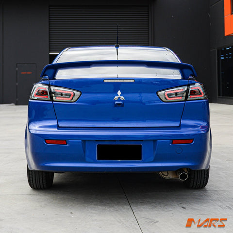 Mars Performance Full Smoked 3D LED Tail lights for Mitsubishi Lancer CJ CF & EVO X Sedan 2007 - 2018 - Mars Performance