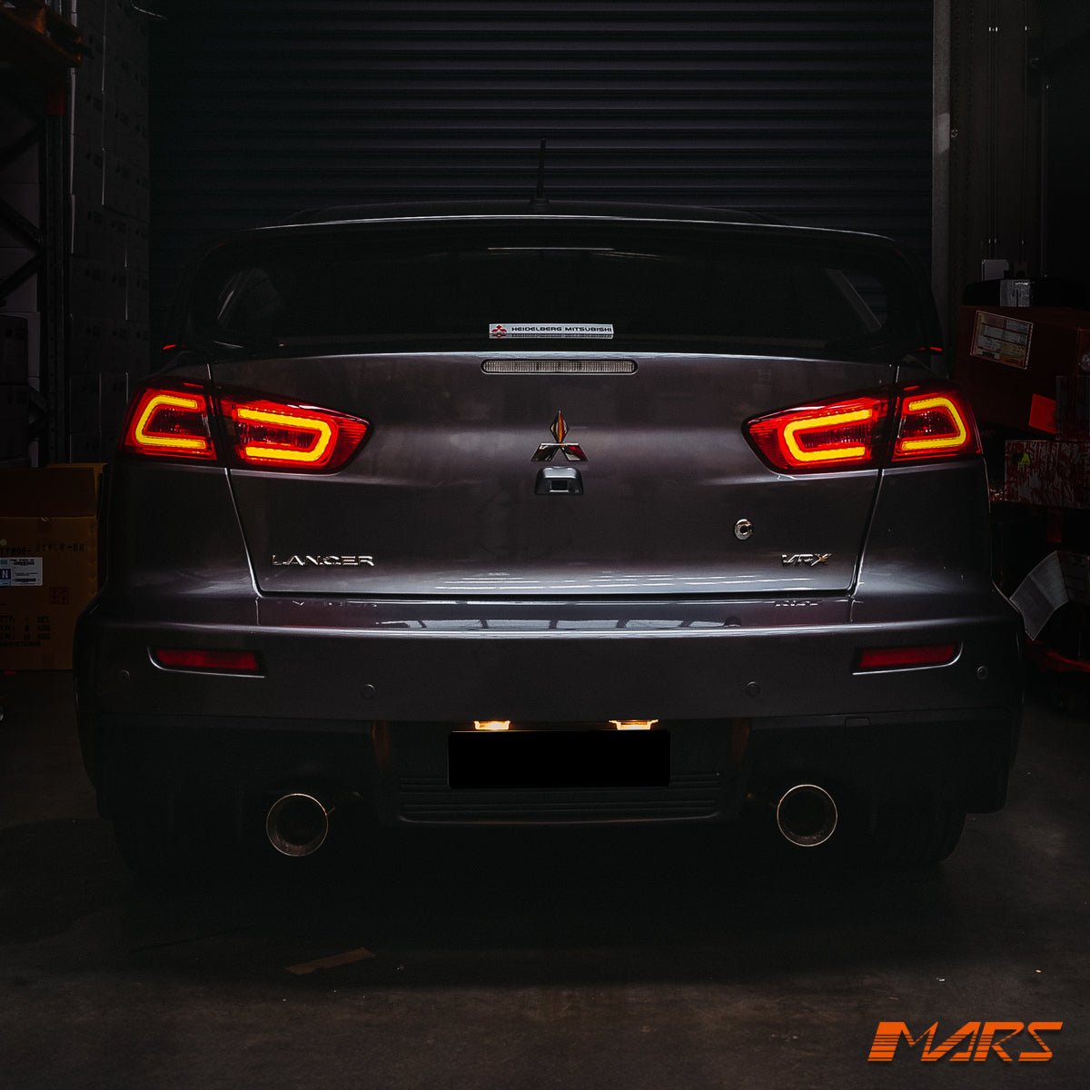 MARS Performance Smoked Red 3D LED Tail lights for Mitsubishi Lancer CJ CF & EVO X Sedan 2007 - 2019 - Mars Performance