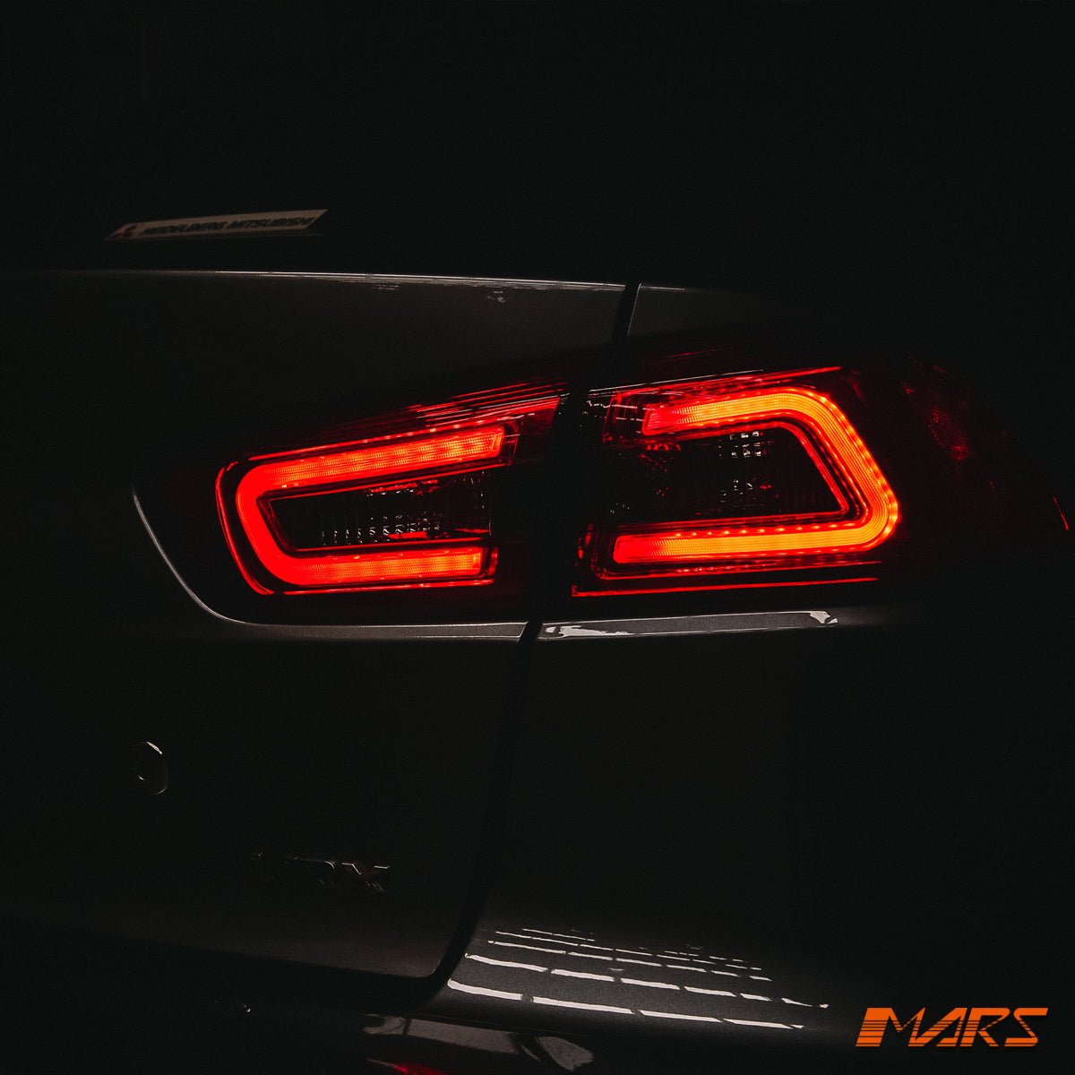 MARS Performance Smoked Red 3D LED Tail lights for Mitsubishi Lancer CJ CF & EVO X Sedan 2007 - 2019 - Mars Performance