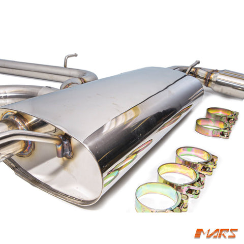 Mars Performance Twin Outlet Muffler Exhaust CAT - BACK for AUDI TT 8J 4WD Quattro 2006 - 2014 - Mars Performance