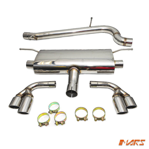 Mars Performance Twin Outlet Muffler Exhaust CAT - BACK for AUDI TT 8J 4WD Quattro 2006 - 2014 - Mars Performance