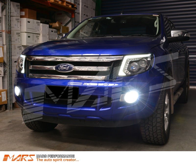 MARS Projector Super Bright LED SMD Bumper Bar Driving Fog Lights Bulbs for Ford RANGER PX 2011 - 2019 - Mars Performance