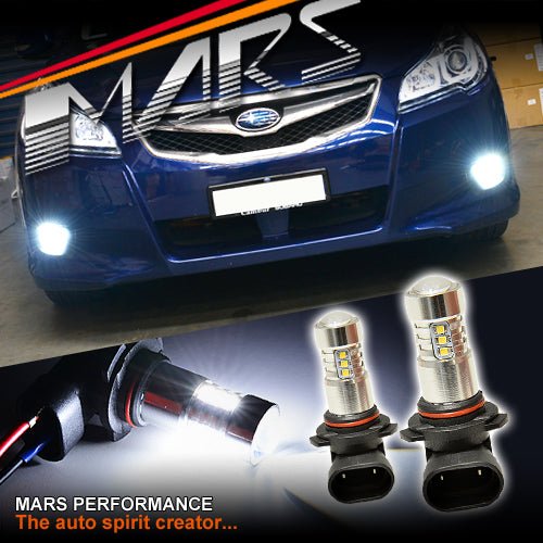 MARS Projector Super Bright LED SMD Bumper Bar Driving Fog Lights Bulbs for Subaru 5GEN Liberty OutBack & Impreza 07 - 13 - Mars Performance