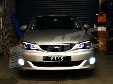 MARS Projector Super Bright LED SMD Bumper Bar Driving Fog Lights Bulbs for Subaru 5GEN Liberty OutBack & Impreza 07 - 13 - Mars Performance