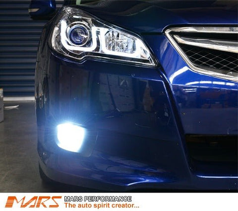 MARS Projector Super Bright LED SMD Bumper Bar Driving Fog Lights Bulbs for Subaru 5GEN Liberty OutBack & Impreza 07 - 13 - Mars Performance