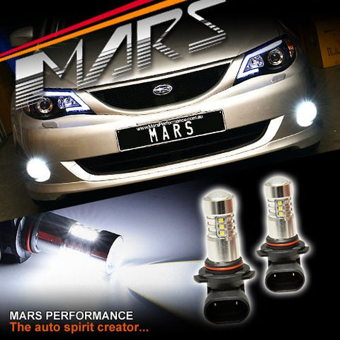 MARS Projector Super Bright LED SMD Bumper Bar Driving Fog Lights Bulbs for Subaru 5GEN Liberty OutBack & Impreza 07 - 13 - Mars Performance