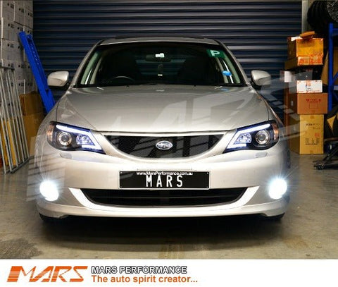 MARS Projector Super Bright LED SMD Bumper Bar Driving Fog Lights Bulbs for Subaru 5GEN Liberty OutBack & Impreza 07 - 13 - Mars Performance