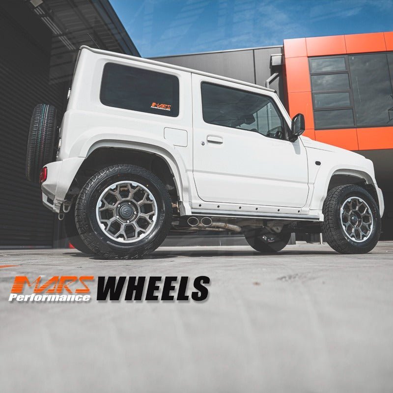 MARS Terrain MP - G1 16x5.5 inch Gun Metal with Machined Lip 4WD Off Road Alloy Wheels Rims 5x139.7 for Suzuki Jimny - Mars Performance