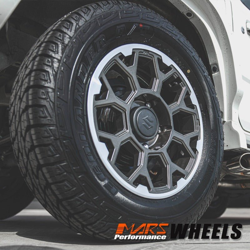 MARS Terrain MP - G1 16x5.5 inch Gun Metal with Machined Lip 4WD Off Road Alloy Wheels Rims 5x139.7 for Suzuki Jimny - Mars Performance