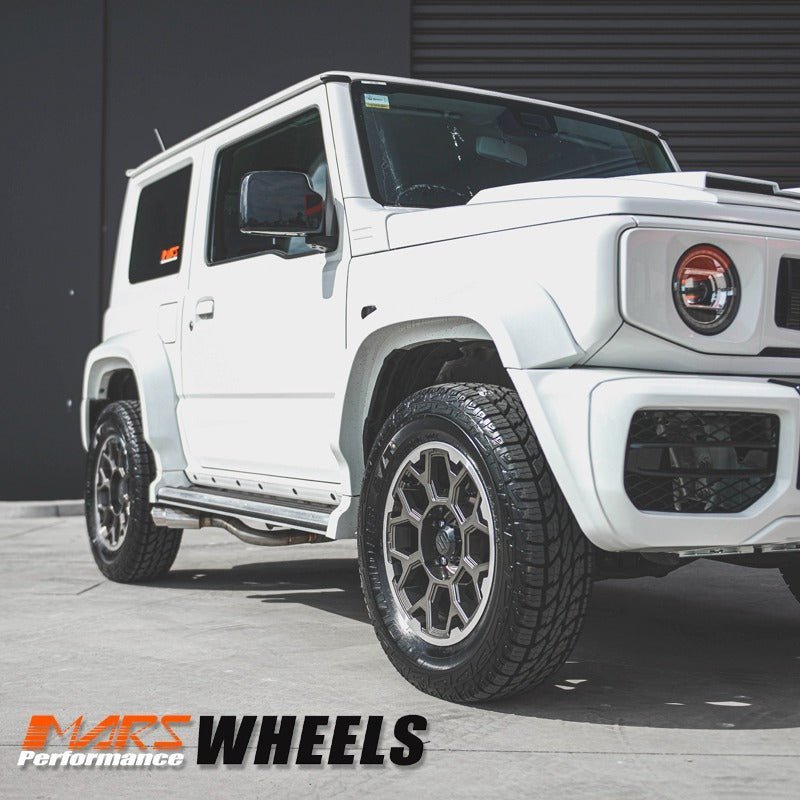 MARS Terrain MP - G1 16x5.5 inch Gun Metal with Machined Lip 4WD Off Road Alloy Wheels Rims 5x139.7 for Suzuki Jimny - Mars Performance