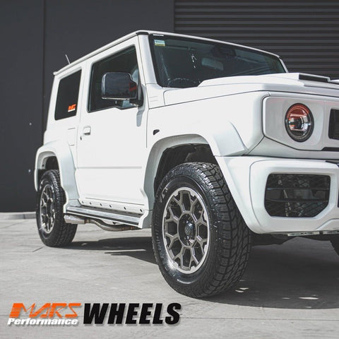 MARS Terrain MP - G1 16x5.5 inch Gun Metal with Machined Lip 4WD Off Road Alloy Wheels Rims 5x139.7 for Suzuki Jimny - Mars Performance