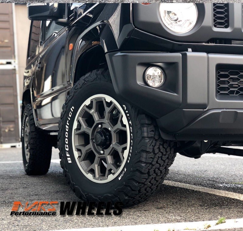 MARS Terrain MP - G1 16x5.5 inch Gun Metal with Machined Lip 4WD Off Road Alloy Wheels Rims 5x139.7 for Suzuki Jimny - Mars Performance