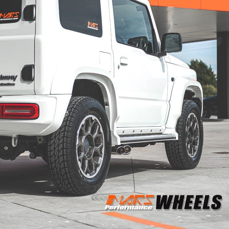 MARS Terrain MP - G1 16x5.5 inch Gun Metal with Machined Lip 4WD Off Road Alloy Wheels Rims 5x139.7 for Suzuki Jimny - Mars Performance