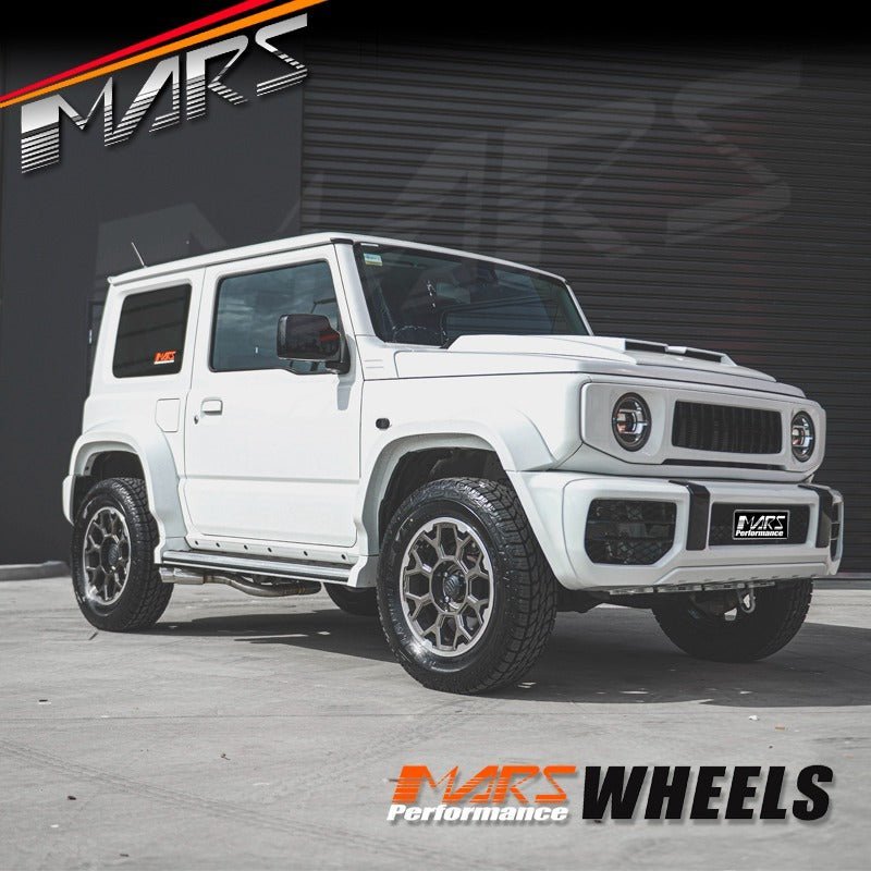 MARS Terrain MP - G1 16x5.5 inch Gun Metal with Machined Lip 4WD Off Road Alloy Wheels Rims 5x139.7 for Suzuki Jimny - Mars Performance