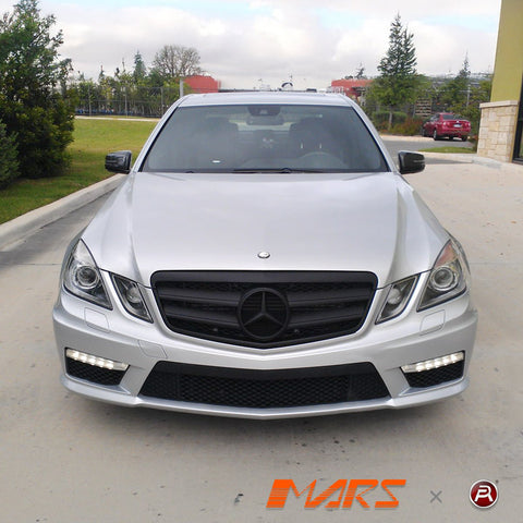 Matt Black AMG Style Front Bumper Bar Grille Grill Bodykit for Mercedes - Benz E - Class W212 2009 - 2013 - Mars Performance
