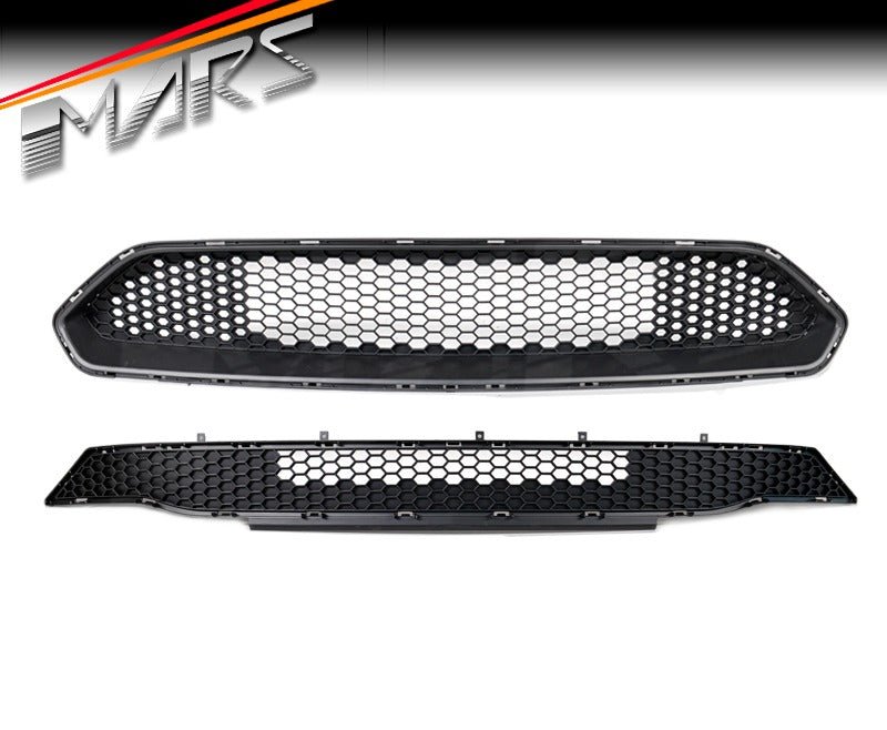 Matt Black Bullitt Front Bumper Bar Grill Grille Bodykit for Ford Mustang FN 2018 - 2022 - Mars Performance