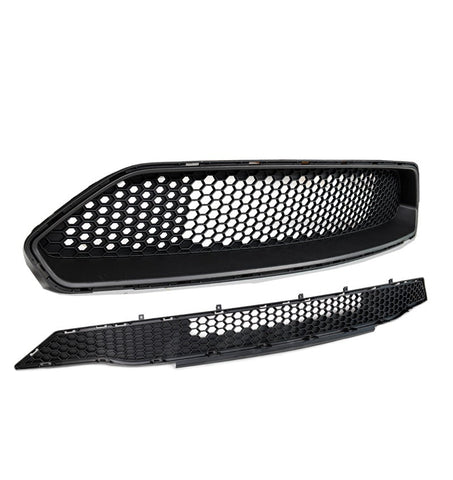 Matt Black Bullitt Front Bumper Bar Grill Grille Bodykit for Ford Mustang FN 2018 - 2022 - Mars Performance