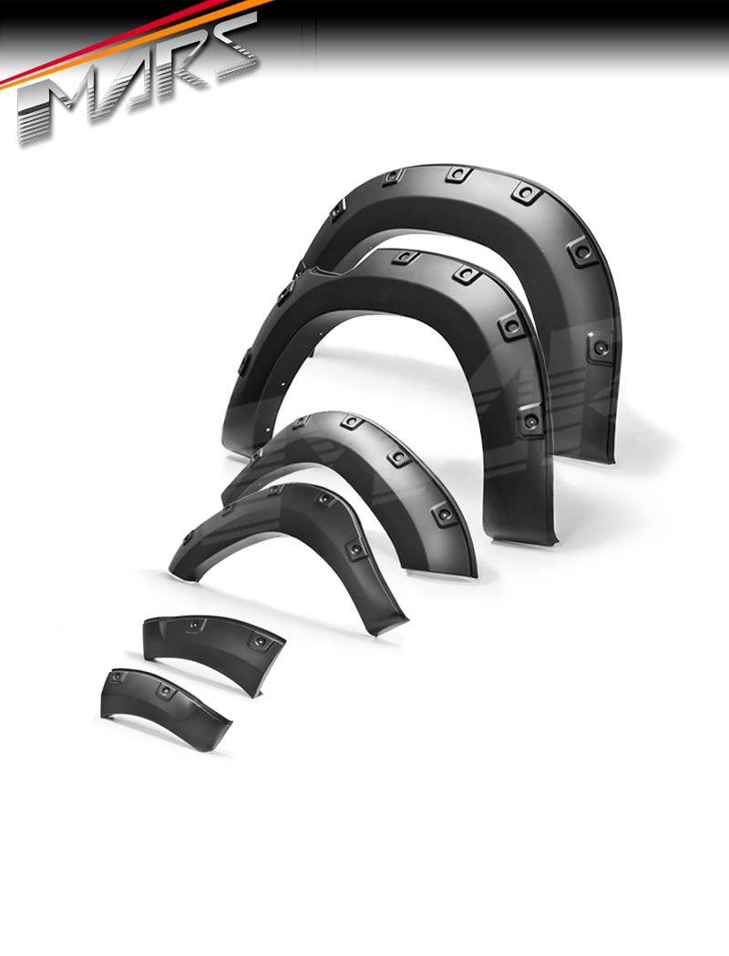 Matt Black Fender Flares Wheels Arch for Toyota Hilux Revo Rocco 2015 - 2020 - Mars Performance