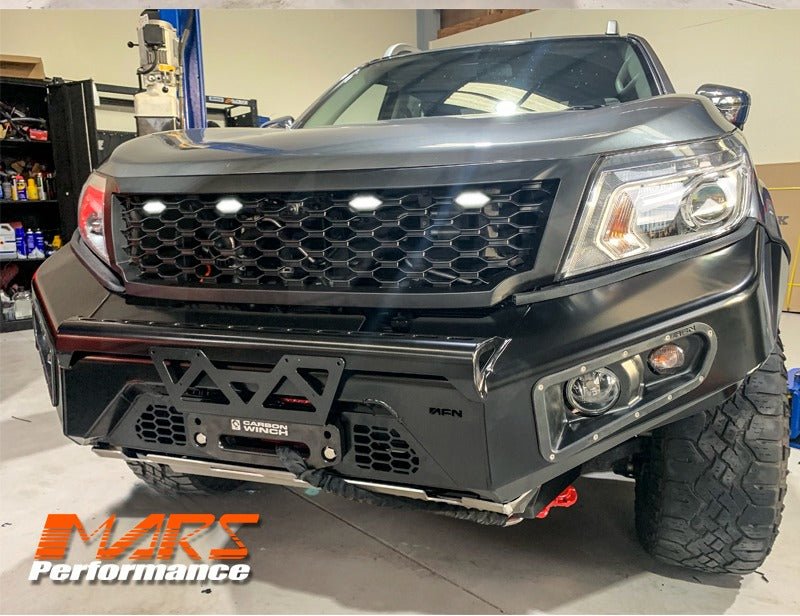 Matt Black Front Bumper Bar Grille Grill Bodykit Mesh for Nissan NAVARA UTE NP300 D23 2015 - 2020 - Mars Performance