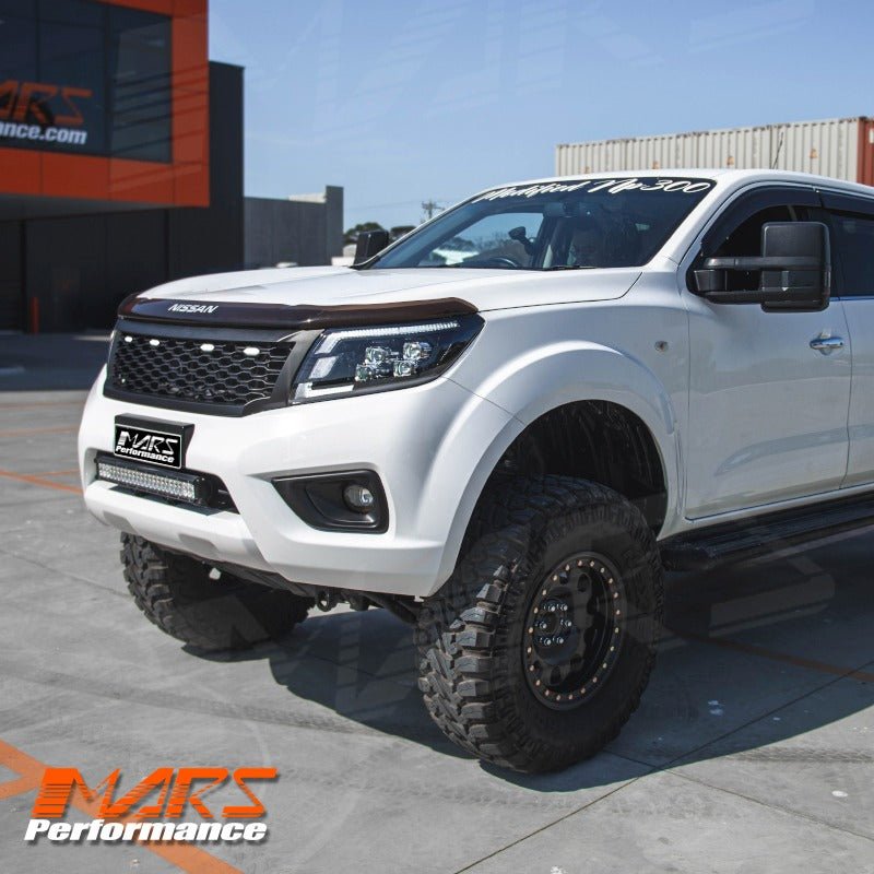 Matt Black Front Bumper Bar Grille Grill Bodykit Mesh for Nissan NAVARA UTE NP300 D23 2015 - 2020 - Mars Performance