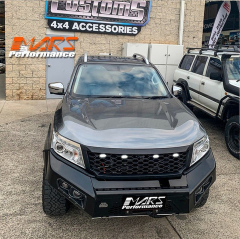 Matt Black Front Bumper Bar Grille Grill Bodykit Mesh for Nissan NAVARA UTE NP300 D23 2015 - 2020 - Mars Performance