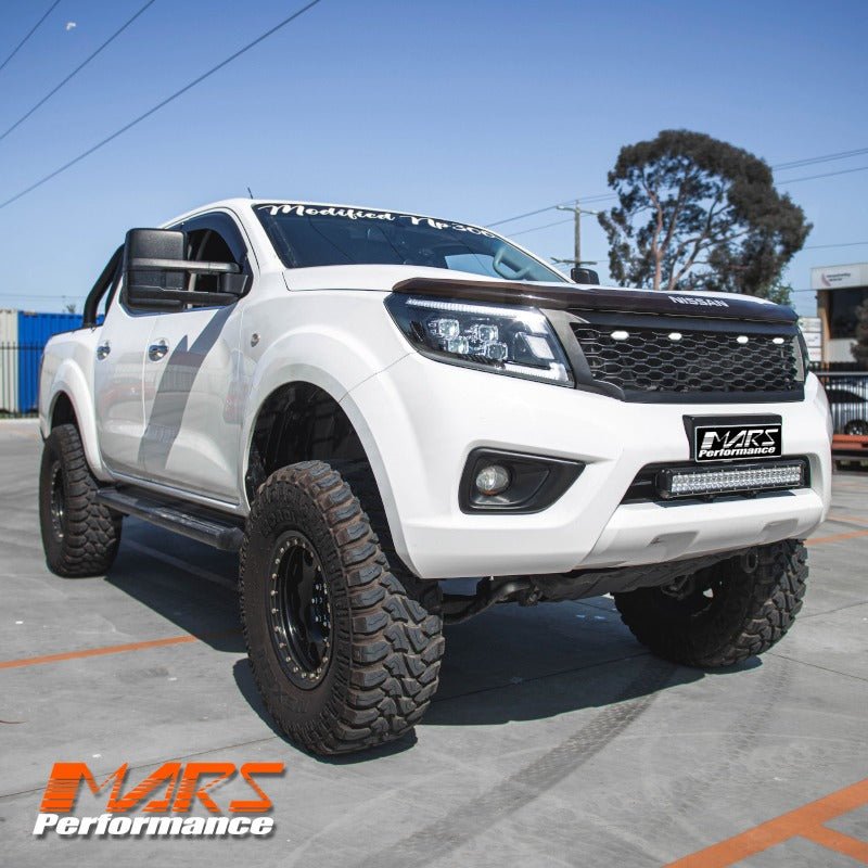 Matt Black Front Bumper Bar Grille Grill Bodykit Mesh for Nissan NAVARA UTE NP300 D23 2015 - 2020 - Mars Performance