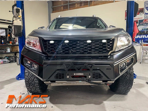 Matt Black Front Bumper Bar Grille Grill Bodykit Mesh for Nissan NAVARA UTE NP300 D23 2015 - 2020 - Mars Performance