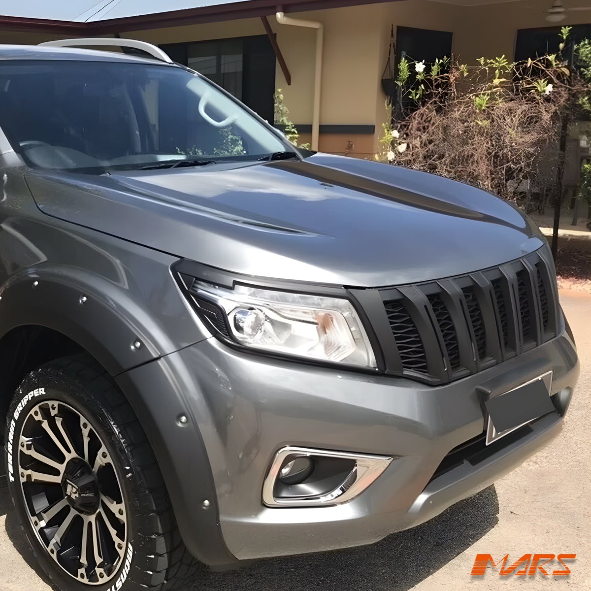 Matt Black GT Stripe Front Bumper Bar Grille Bodykit for Nissan NAVARA UTE NP300 D23 2015 - 2020 - Mars Performance