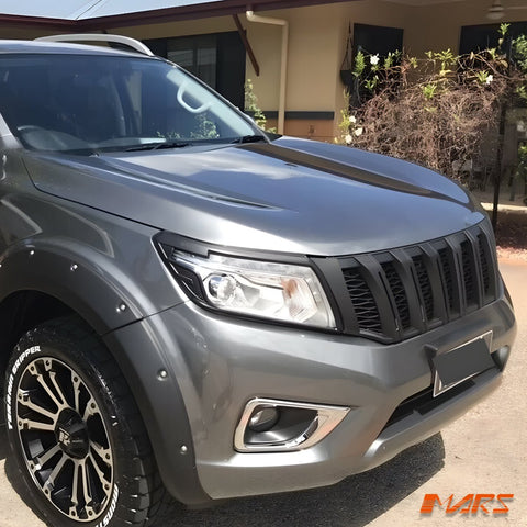 Matt Black GT Stripe Front Bumper Bar Grille Bodykit for Nissan NAVARA UTE NP300 D23 2015 - 2020 - Mars Performance