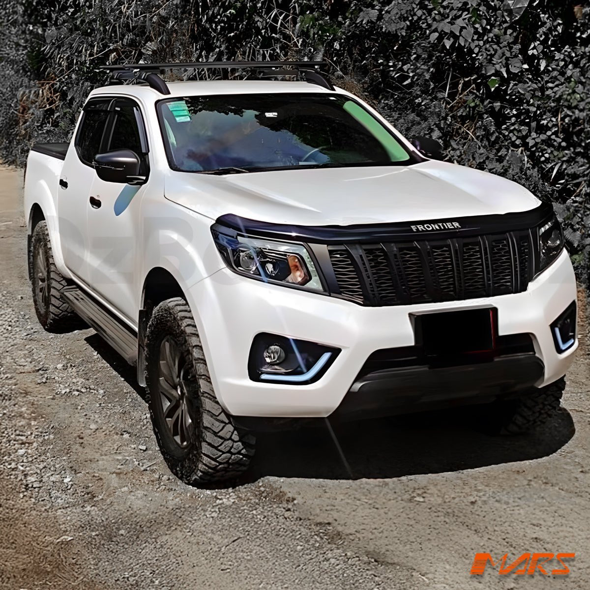 Matt Black GT Stripe Front Bumper Bar Grille Bodykit for Nissan NAVARA UTE NP300 D23 2015 - 2020 - Mars Performance