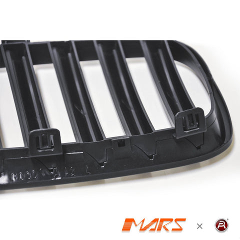 Matt Black M Style Front Bumper Bar Kidney Grille Grill Bodykit for BMW X3 E83 LCI 2007 - 2011 - Mars Performance